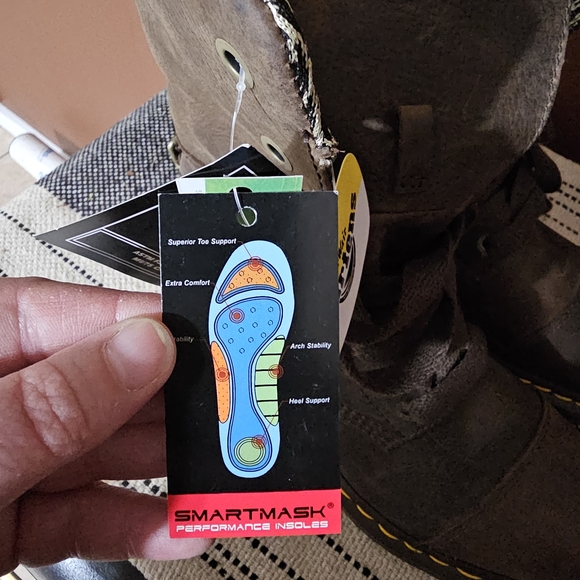 Dr. Martens Dark Brown Combat Boots - Picture 7 of 11